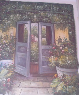 Garden. Original Oil Painting on Canvas